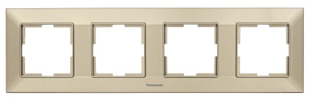 Рамка Panasonic Arkedia Slim WNTF08042BR-RU 4x горизонтальный монтаж пластик бронзовый (упак.:1шт)