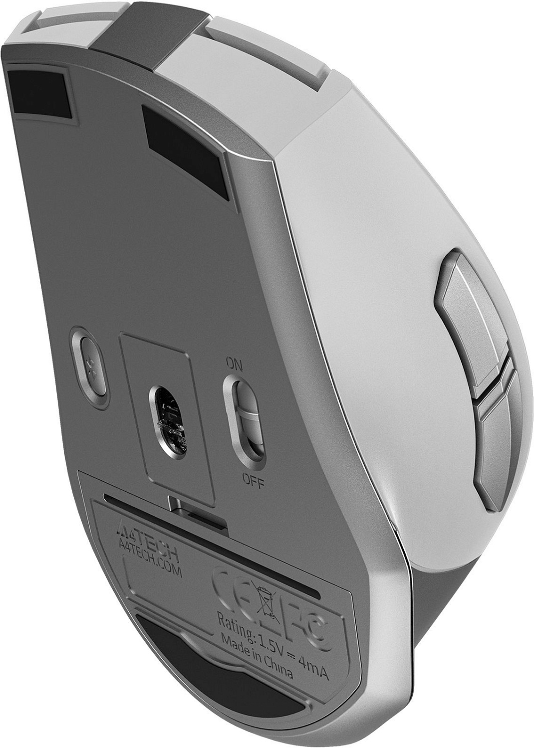 Мышь A4Tech Fstyler FB35S белый/серый оптическая (2000dpi) беспроводная BT/Radio USB для ноутбука (5but) Мышь A4Tech Fstyler FB35S белый/серый оптическая (2000dpi) беспроводная BT/Radio USB для ноутбука (5but)