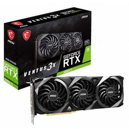 RTX3060Ti VENTUS 3X 8GB OC LHR GDDR6 256bit HDMI 3xDP LHR RTL {10} (852047)