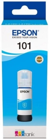 Картридж струйный Epson L101 C13T03V24A синий (6000стр.) (70мл) для Epson L4150/L4160/L4267/L6160/L6170/L6190/L6270/L14150