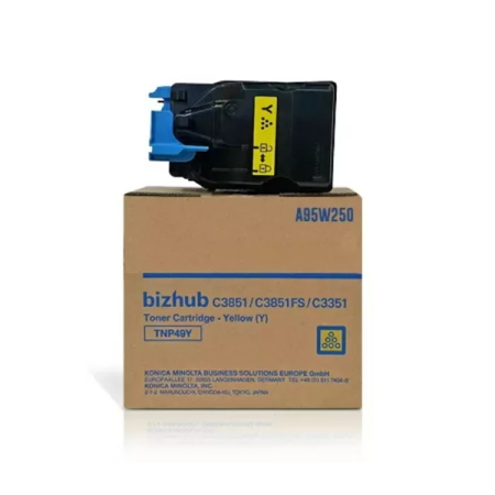 Konica minolta тонер-картридж tnp-49y жёлтый для bizhub c3351/c3851/c3851fs 12 0 Konica Minolta toner cartridge TNP-49Y yellow for bizhub C3351/C3851/C3851FS 12 000 pages