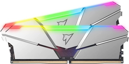 Оперативная память Netac Shadow RGB 16GB (2x8GB) DDR5-4800 (PC5-38400) C40 Silver 40-40-40-77 1.1V Dual DIMM Kit