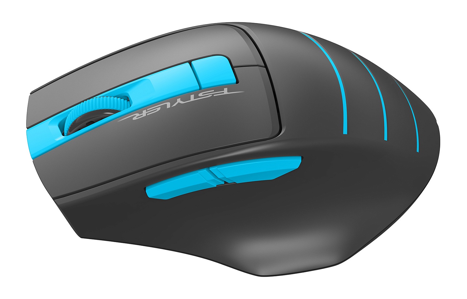 Мышь A4Tech Fstyler FG30S серый/синий оптическая (2000dpi) silent беспроводная USB (5but) Мышь A4Tech Fstyler FG30S серый/синий оптическая (2000dpi) silent беспроводная USB (5but)