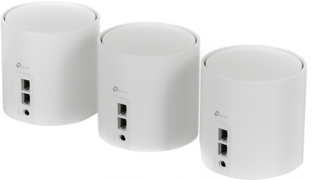 Бесшовный Mesh роутер TP-Link Deco X60(3-Pack) AX5400 10/100/1000BASE-TX белый (упак.:3шт)