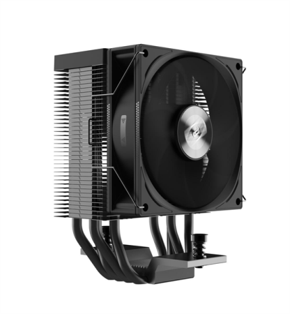 Кулер для процессора PCCooler R400 S115X/1200/1700/AM4/AM5 (TDP 180W, 90mm Non LED Fan, 4 тепловые трубки 6мм, 650-2200RPM, 28,3dBa)