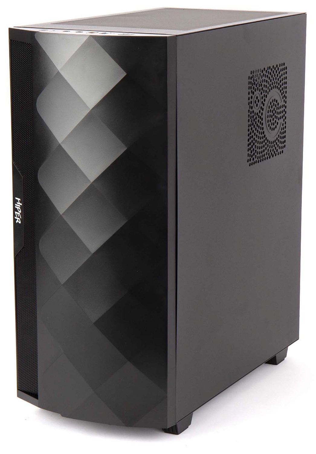 Корпус Hiper DCB черный без БП ATX 5x120mm 5x140mm 1xUSB2.0 1xUSB3.0 audio bott PSU