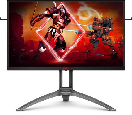 Монитор AOC 27" Gaming AG273QZ черный TN LED 0.5ms 16:9 HDMI M/M матовая HAS 400cd 170гр/160гр 2560x1440 240Hz FreeSync Premium Pro DP 2K USB 8.4кг