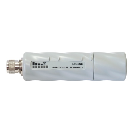 RBGrooveA-52HPn GrooveA 52 Wi-Fi AP. 802.11 a/b/g/n 2.4Ghz/5GHz, 1x Ethernet 10/100, PoE {40}