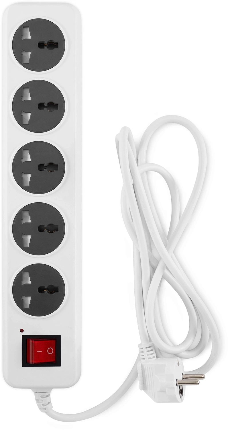 Сетевой фильтр Buro 500UNH-5-WG 5м (5 розеток) белый/серый (коробка) Сетевой фильтр Buro 500UNH-5-WG 5м (5 розеток) белый/серый (коробка)