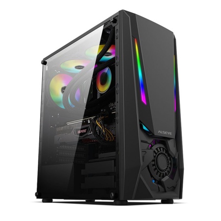 Корпус для ПК ALSEYE Bad Pack Reactor-B Mini-ITX/Micro ATX/ATX, USB2.0*2+HD Audio+USB3.0*1 USB2.0*2+HD Audio+USB3.0*1 bp