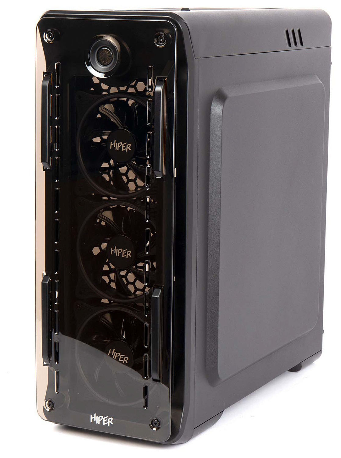 Корпус Hiper OB черный без БП ATX 2x120mm 2xUSB2.0 1xUSB3.0 audio bott PSU