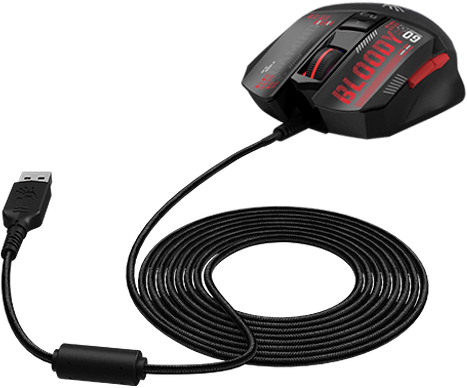 Мышь A4Tech Bloody W60 Max Mini черный оптическая (12000dpi) USB (9but) Мышь A4Tech Bloody W60 Max Mini черный оптическая (12000dpi) USB (9but)