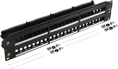 Патч-панель наборная Lanmaster LAN-PPN48OK-UTP 19" 2U 48x UTP
