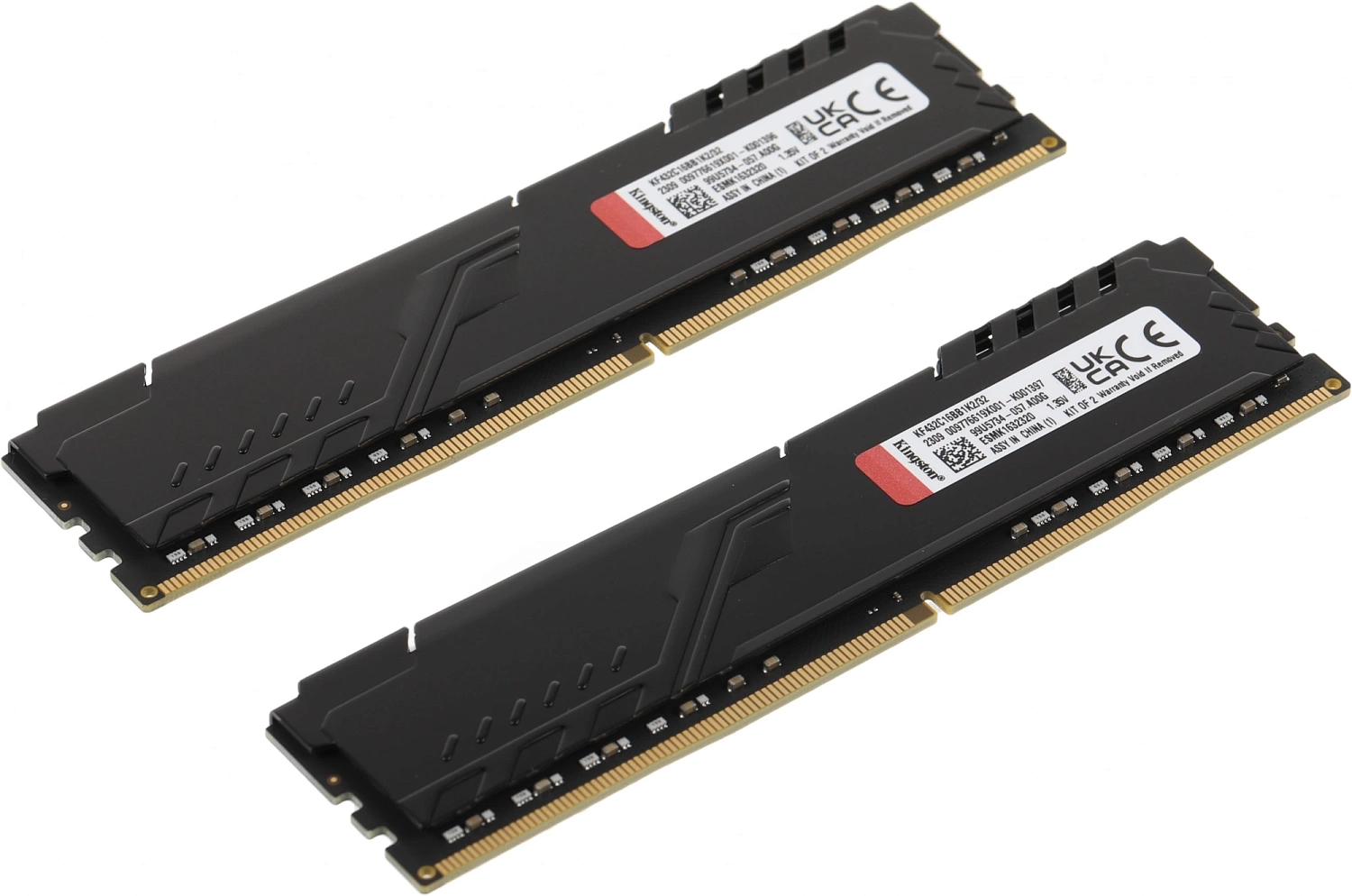 Память DDR4 2x16Gb 3200MHz Kingston KF432C16BB1K2/32 Fury Beast RTL Gaming PC4-25600 CL16 DIMM 288-pin 1.35В dual rank с радиатором Ret
