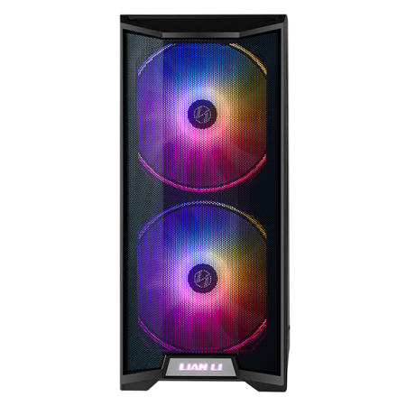 Корпус LIAN LI Lancool 215 Black, Medium Case: E-ATX (width: under 280mm), ATX, M-ATX, ITX, 2xUSB 3.0, 1xAudio, Included Fans: 2x200mm 800RPM ARGB, 1x120mm 1100 RPM (незначительное повреждение коробки)