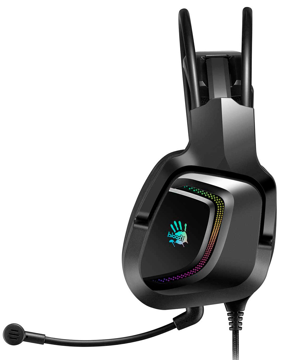 Наушники с микрофоном A4Tech Bloody G575P черный 2м мониторные оголовье (G575P 4PIN+USB/BLACK)