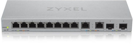 Коммутатор Мультигигабитный Smart L2 коммутатор Zyxel XGS1210-12, 8xGE, 2x1/2,5GE, 2xSFP+, настольный, бесшумный