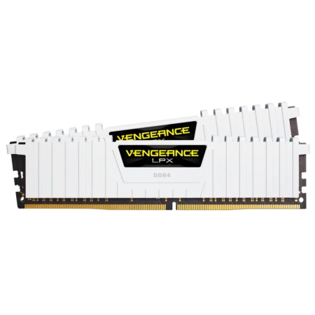 Vengeance LPX White Heatspreader, Black PCB,DDR4 Dimm, 3200MHz, Unbuffered, 16-18-18-36, CMK16GX4M2B3200C16W XMP 2.0, 1.35V, for SKL (Kit of 2x8GB) CMK16GX4M2B3200C16W (088381)