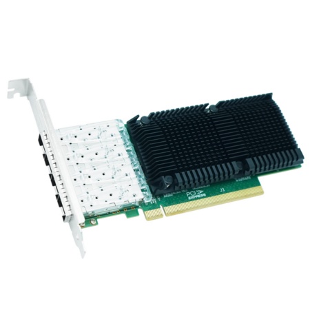 Сетевая карта LR-Link NIC PCIe 4.0 x16, 4 x 25G SFP28, Intel E810 chipset