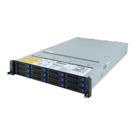 R261-3C0 2U, 2xLGA3647, 16xDDR4, up to 12x3.5, 2xM.2 PCIE, 2x1GbE, IPMI, 1x800W, Rails, 6NR2613C0MR-M7-100