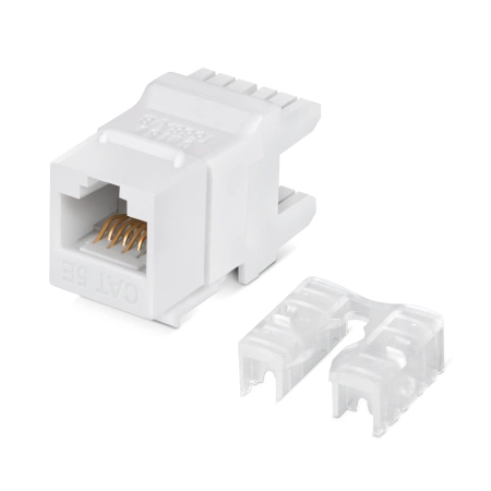 Модуль Lanmaster NTSS-KJ-UTP-RJ45-5E-180-WT информ. KeystoneRJ45 кат.5E UTP бел.