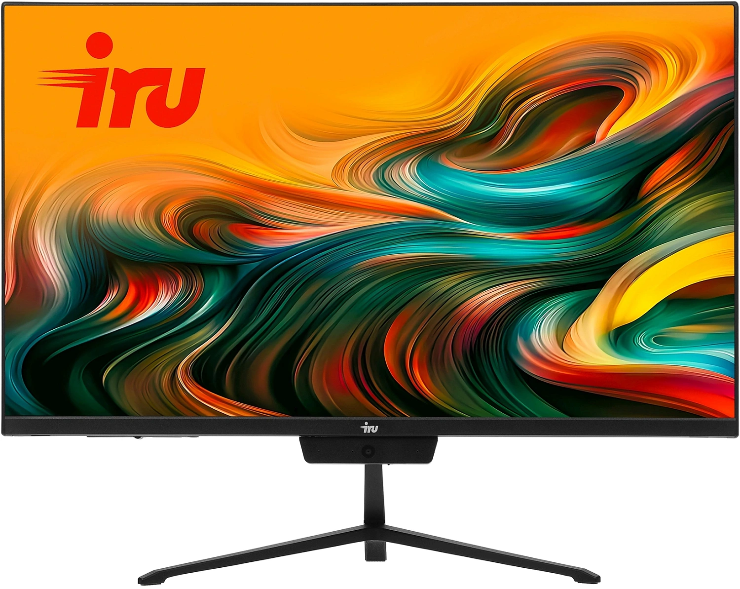 Моноблок IRU P233 23.8" Full HD i3 1220P (3.3) 8Gb SSD256Gb CR без ОС GbitEth WiFi BT 90W Cam черный 1920x1080