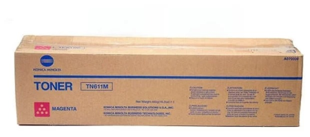 Konica minolta тонер-картридж tn-611 пурпурный для bizhub c451/c550/c650 27 000 Konica Minolta toner cartridge TN-611 magenta for bizhub C451/C550/C650 27 000 pages