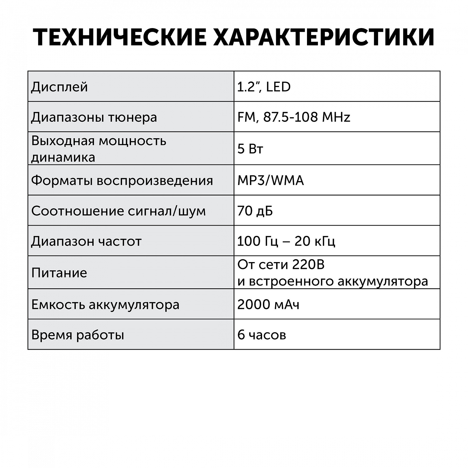 Радиобудильник Hyundai H-RCL300 черный LCD подсв:оранжевая часы:цифровые FM Радиобудильник Hyundai H-RCL300 черный LCD подсв:оранжевая часы:цифровые FM