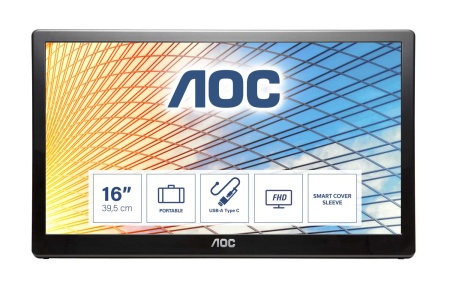 Монитор LCD 15.6'' [16:9] 1366х768(WXGA) TN, nonGLARE, 60 Hz, 200 cd/m2, H90°/V60°, 500:1, 20М:1, 262K, 12ms, Tilt, 3Y, Black