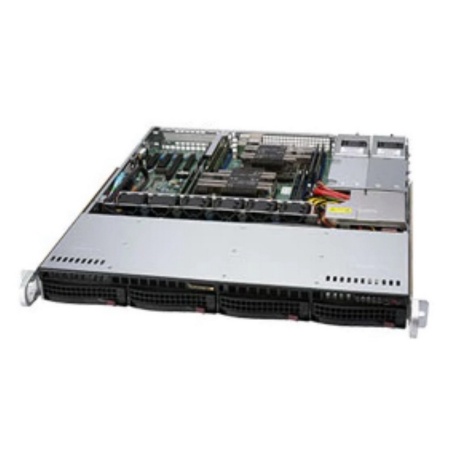 Корпус SuperMicro CSE-813MF2TQC-R804CB ,Black 4xHotSwap SAS/SATA, ATX 800W HS 1U RM