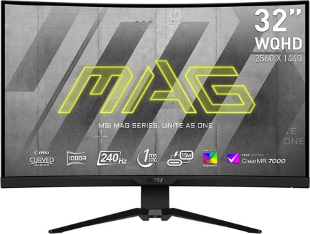 Монитор MSI 31.5" MAG 325CQRXF черный VA LED 16:9 HDMI HAS 300cd 178гр/178гр 2560x1440 240Hz DP WQ USB 7.8кг
