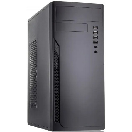 Case Foxline FL-301 [FL-301] ATX, 1x5.25EXT, 1x3.5EXT, 4x3.5INT, 4xUSB2.0, HDA, CPU h140, GPU L240, w/o FAN, w/1.2m EU pwr cord, (970092)