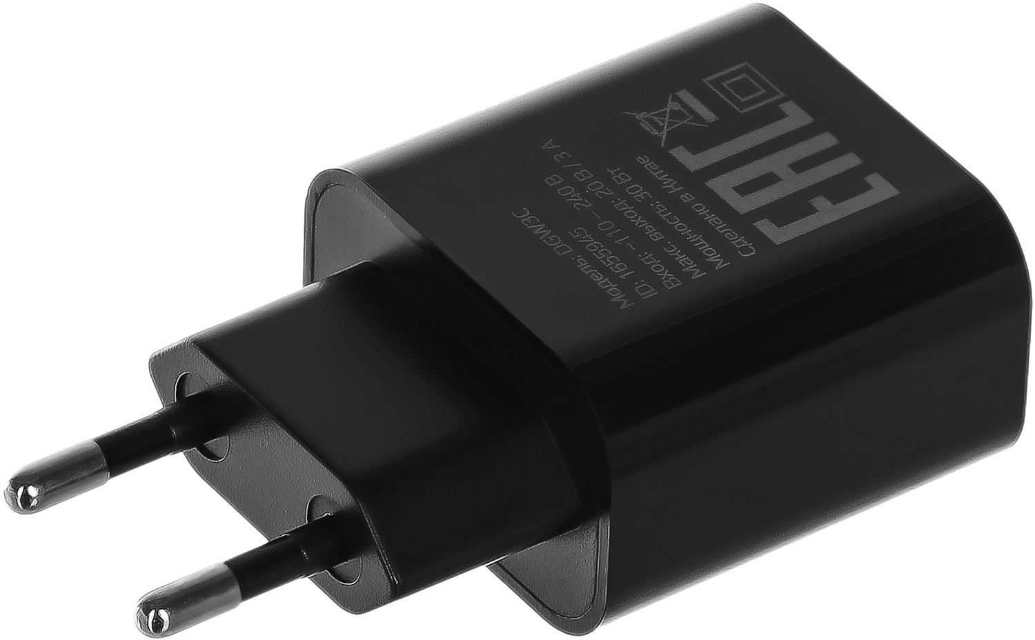 Сетевое зар./устр. Digma DGW3C 30W 3A (PD) USB-C универсальное черный (DGW3C0F010BK)