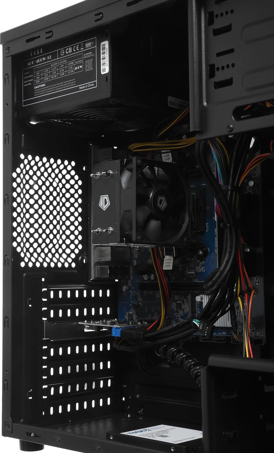 ПК Amur Нарвал A5A14 АМУЕ.466219.002 MT Ryzen 5 3400G (3.7) 8Gb SSD256Gb Vega 11 FreeDOS GbitEth 400W мышь клавиатура черный (RUS) (2169402)