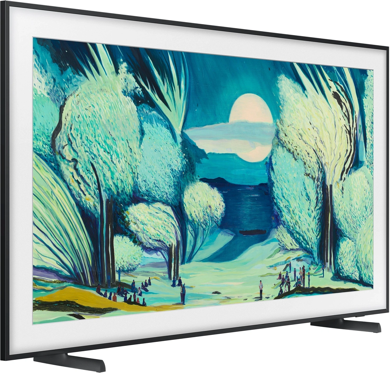 Телевизор QLED Samsung 55" QE55LS03FAUXRU Q серебристый 4K Ultra HD 50Hz DVB-T2 DVB-C DVB-S2 USB WiFi Smart TV