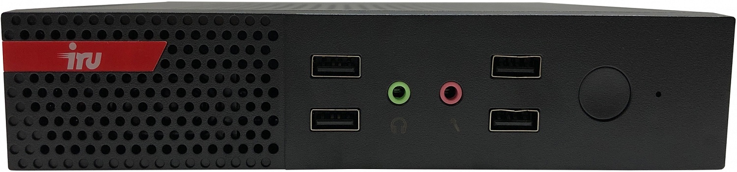 Неттоп IRU Office 310H5PTF i5 10400 (2.9) 16Gb SSD256Gb UHDG 630 Free DOS GbitEth WiFi BT черный (1981123)