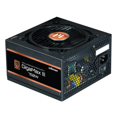 Блок питания Zalman ZM750-GV3, 750W, ATX12V v3.0, Gen 5.0, APFC, 12cm Fan, 80+ Bronze, Retail