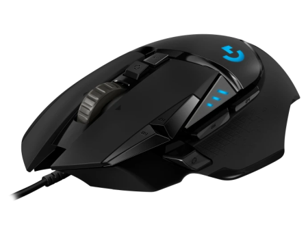 Мышь Logitech Gaming Mouse G502 Hero, 100-25.600dpi, USB, Black [910-005471]