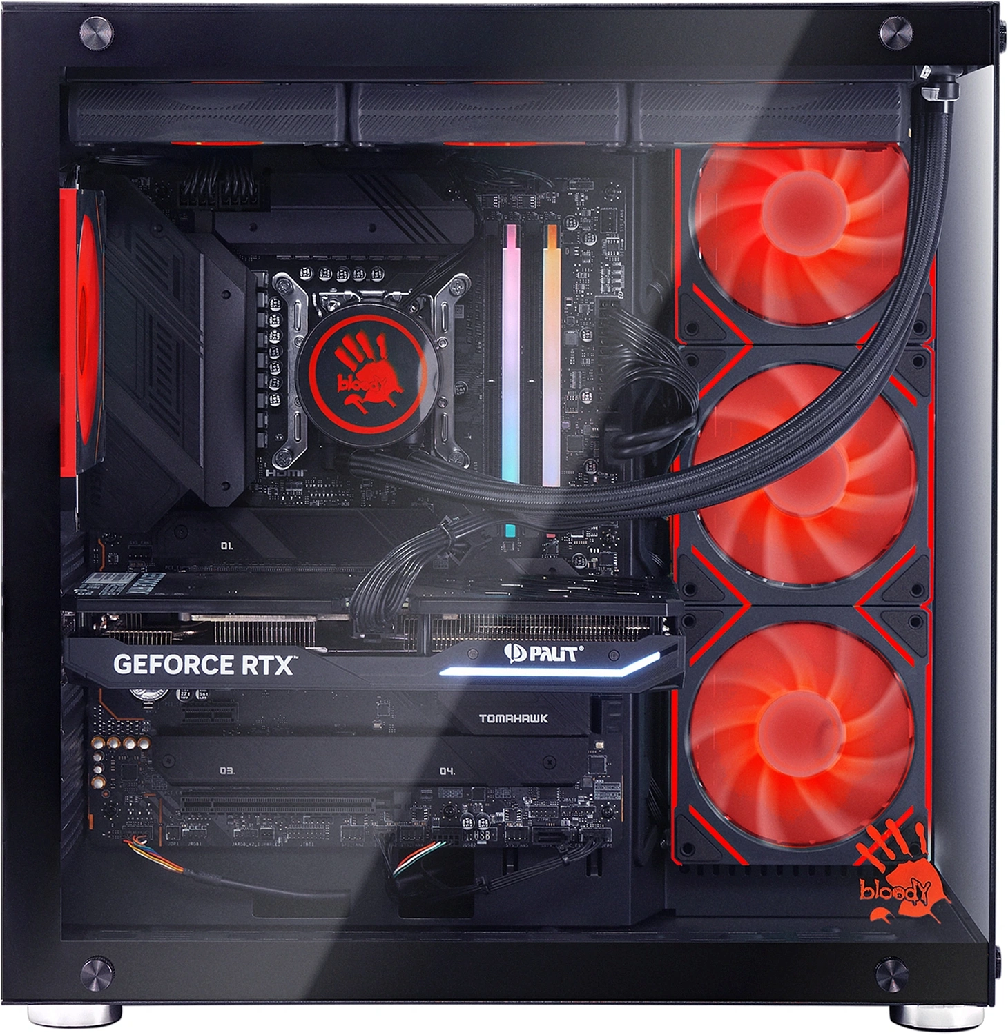 ПК Bloody BD-PC CZ79C3 MT i7 14700KF (3.4) 64Gb SSD1Tb RTX5070Ti 16Gb Windows 11 Home 64 GbitEth 850W черный (RUS) (2129080)