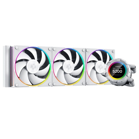 Жидкостная система охлаждения ID-Cooling SL360 WHITE /LCD SCREEN /350W /all Intel /all AMD