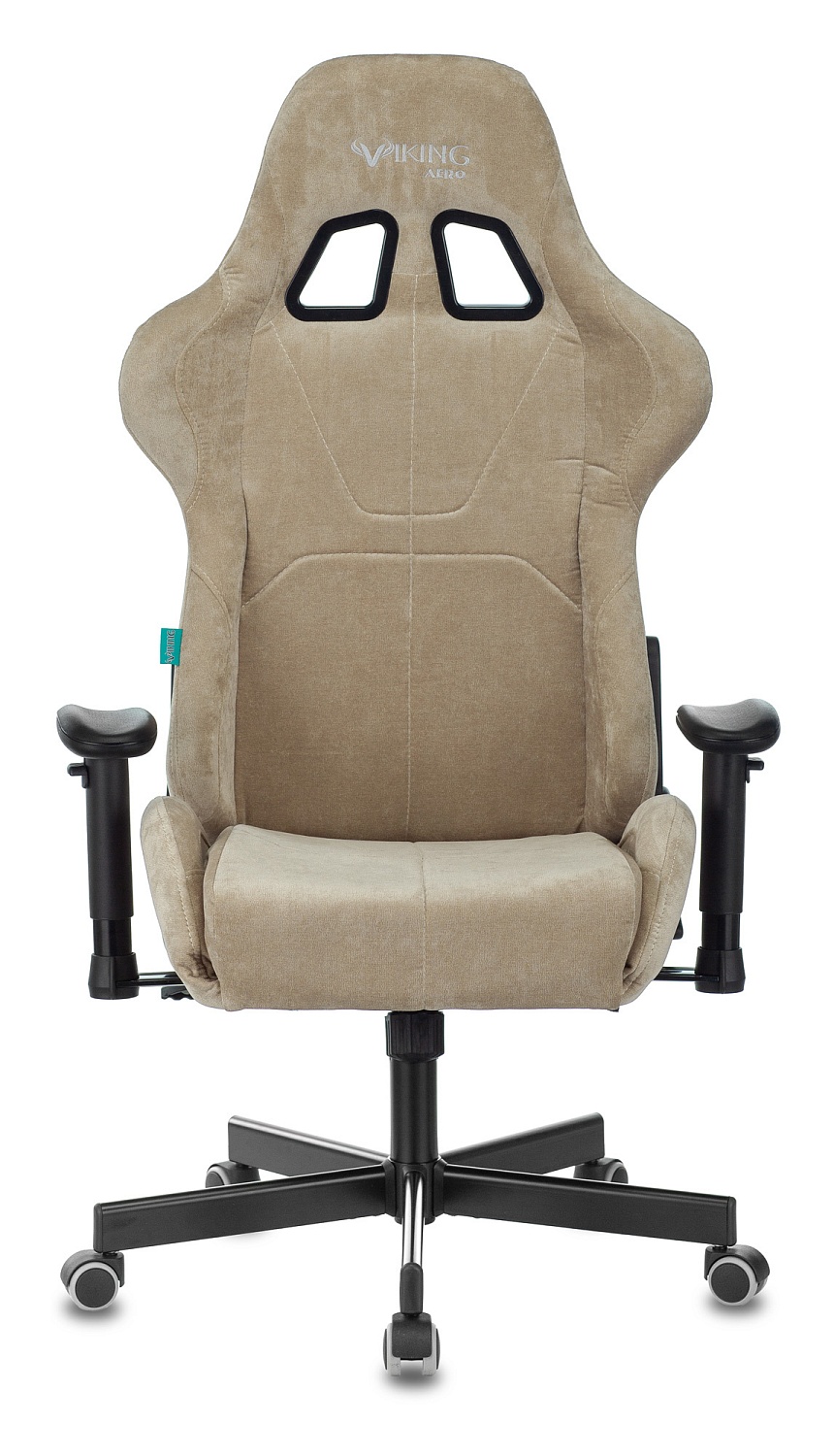 Кресло игровое Zombie VIKING KNIGHT Fabric песочный Light-21 с подголов. крестов. металл Кресло игровое Zombie VIKING KNIGHT Fabric песочный Light-21 с подголов. крестов. металл