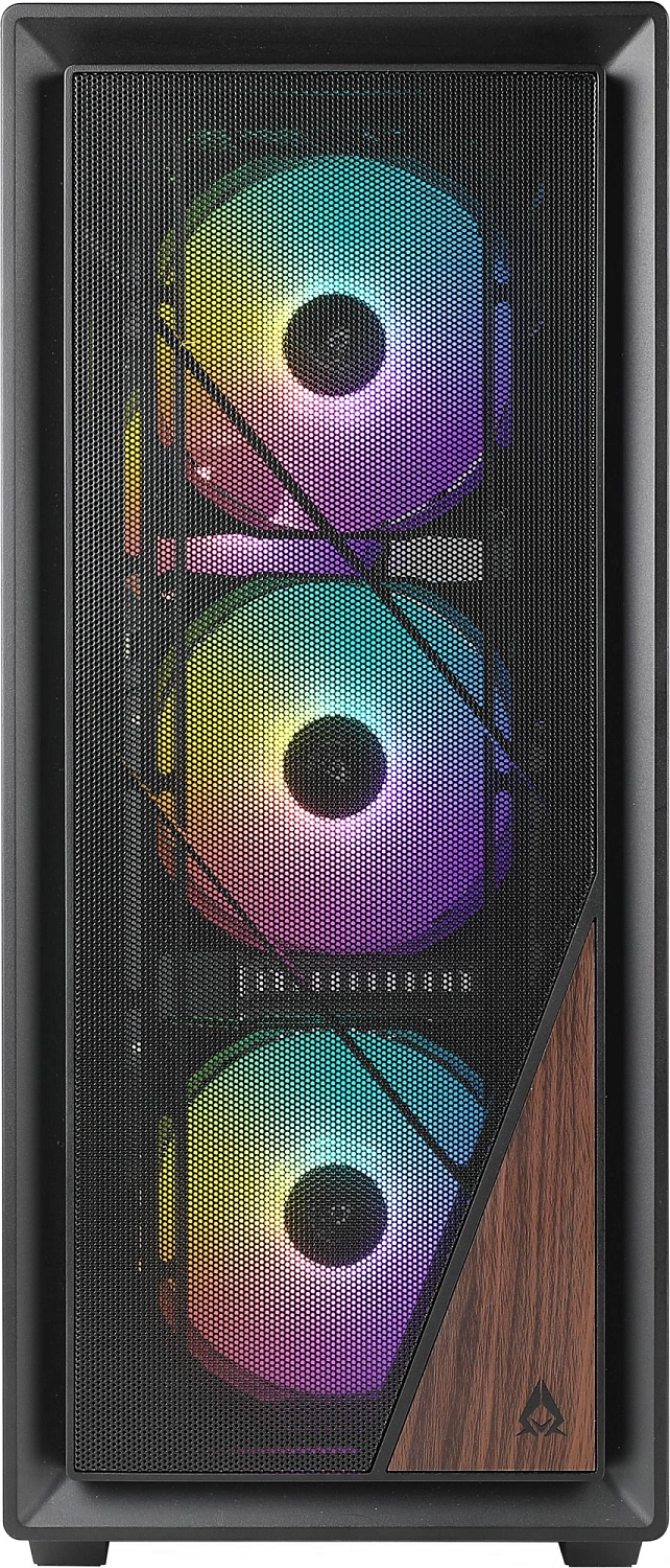 Корпус Azza FOREST черный без БП ATX 4x120mm 2xUSB3.0 audio bott PSU