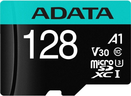 Флеш карта microSDXC A-Data 128GB AUSDX128GUI3V30SA2-RA1 Premier Pro + adapter