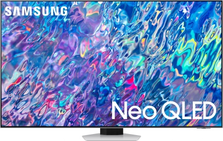 Телевизор QLED Samsung 85" QE85QN85BAUXCE Q черный/серебристый 4K Ultra HD 100Hz DVB-T2 DVB-C DVB-S2 USB WiFi Smart TV (RUS)