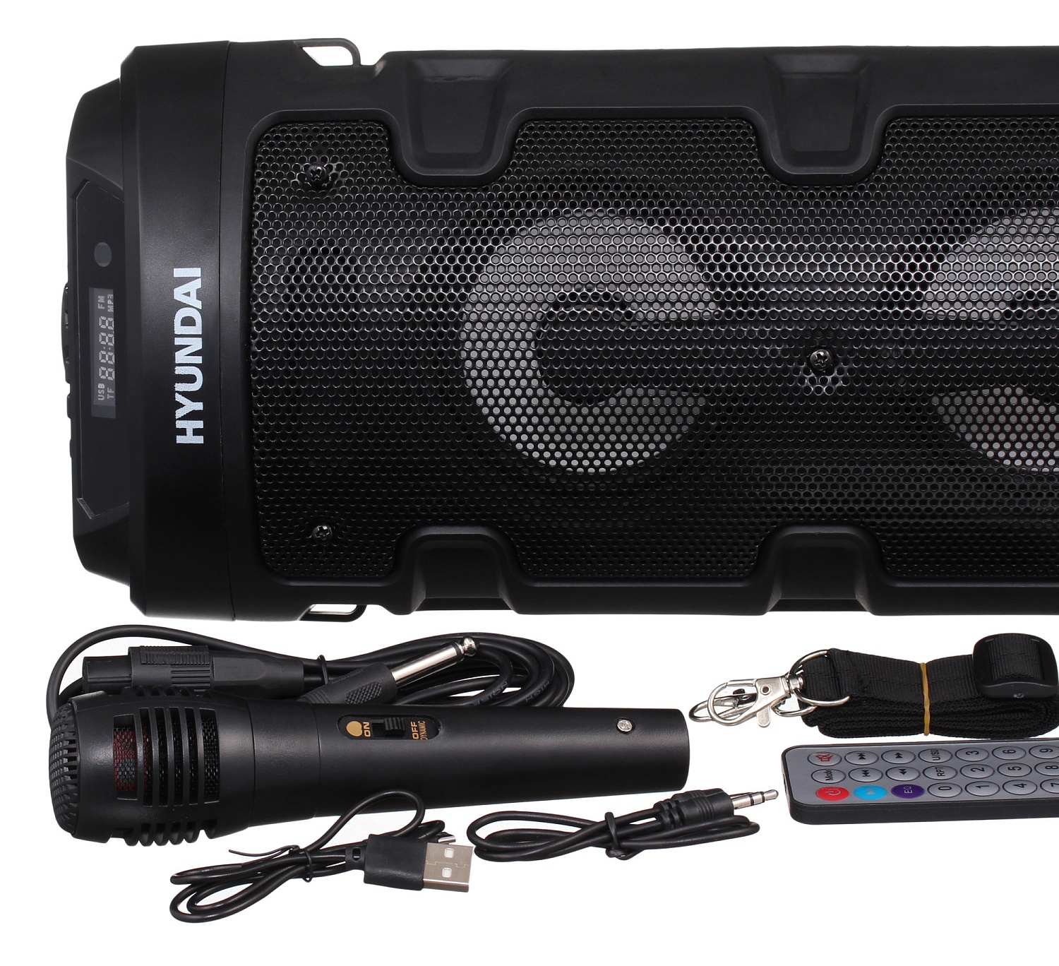 Минисистема Hyundai H-MC160 черный 50Вт FM USB BT SD/MMC