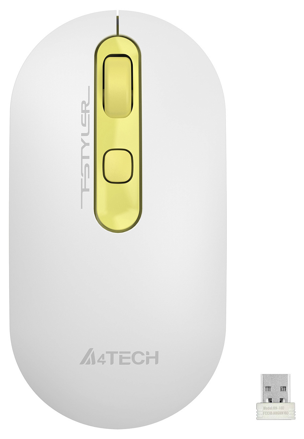 Мышь A4Tech Fstyler FG20S Daisy белый/желтый оптическая (2000dpi) silent беспроводная USB для ноутбука (4but) Мышь A4Tech Fstyler FG20S Daisy белый/желтый оптическая (2000dpi) silent беспроводная USB для ноутбука (4but)