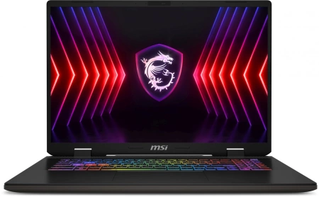 Ноутбук MSI Sword 17 HX B14VGKG-048XRU Core i9 14900HX 16Gb SSD1Tb NVIDIA GeForce RTX4070 8Gb 17" IPS QHD+ (2560x1600) noOS grey space WiFi BT Cam (9S7-17T214-048)