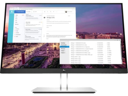 Монитор HP E23 G4 23 Monitor 1920x1080, 16:9, IPS, 250 cd/m2, 1000:1, 5ms, 178°/178°, VGA, DP, HDMI, USB Type-B,USB-A, height, tilt, swivel, pivot, Black&Silver(repl. 1FH46AA)
