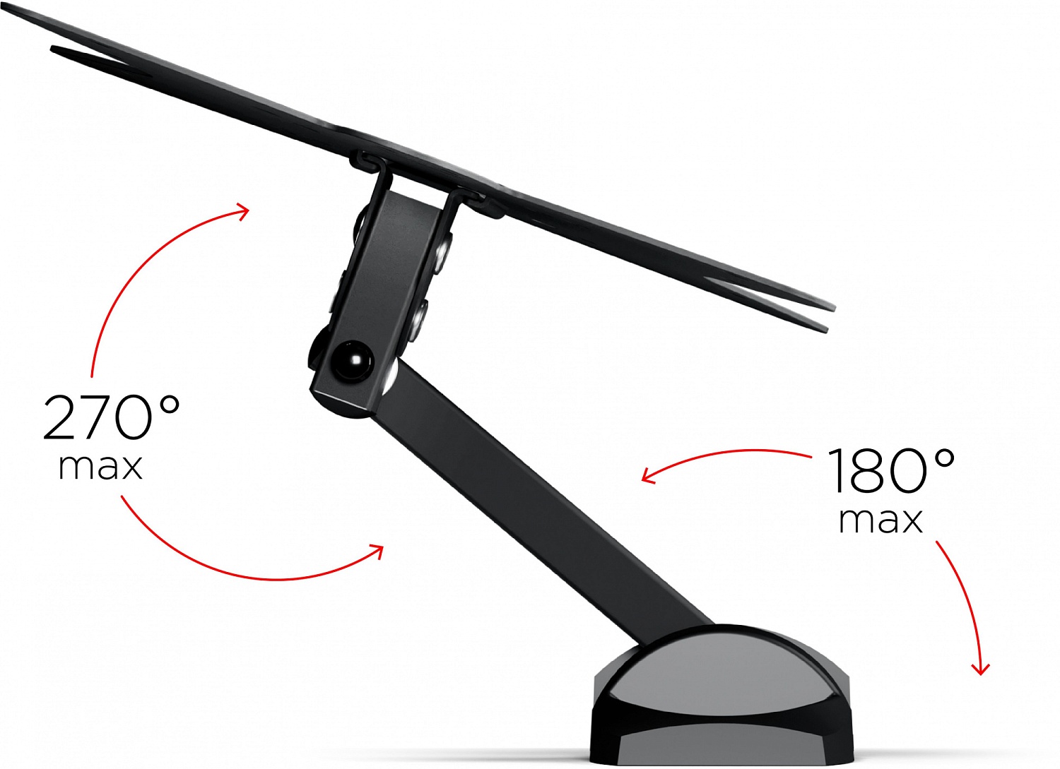 Кронштейн для телевизора Holder LCDS-5037 металлик 20"-37" макс.30кг настенный поворот и наклон