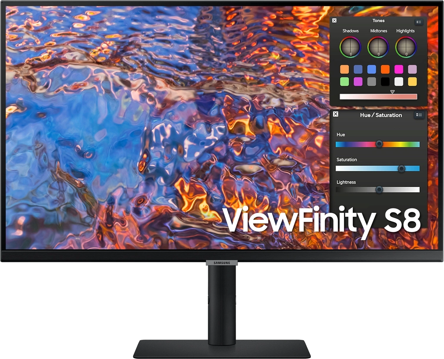 Монитор Samsung 27" ViewFinity S27B800PXI черный IPS LED 16:9 HDMI полуматовая HAS Piv 350cd 178гр/178гр 3840x2160 60Hz DP 4K USB 6.7кг
